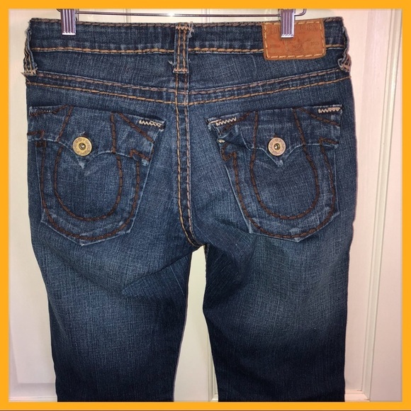 🌼 True Religion Size 29 Bootcut Jeans Tab Pockets - Picture 1 of 7